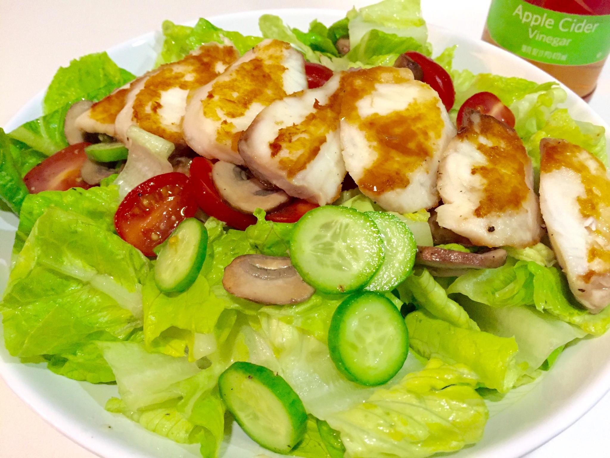 鱼片蔬菜果醋沙拉 超低热量的做法