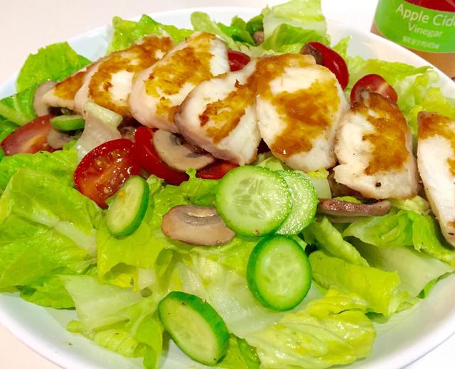 鱼片蔬菜果醋沙拉 超低热量的做法