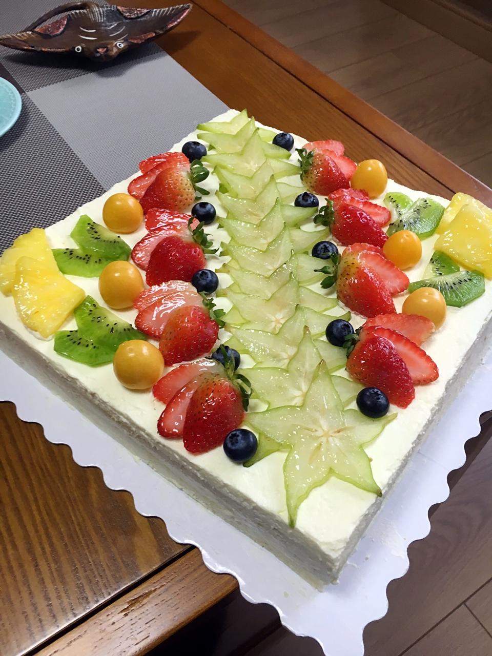 各种简易式水果蛋糕装饰