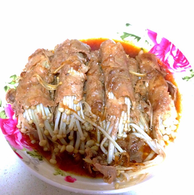 肥牛金针菇卷