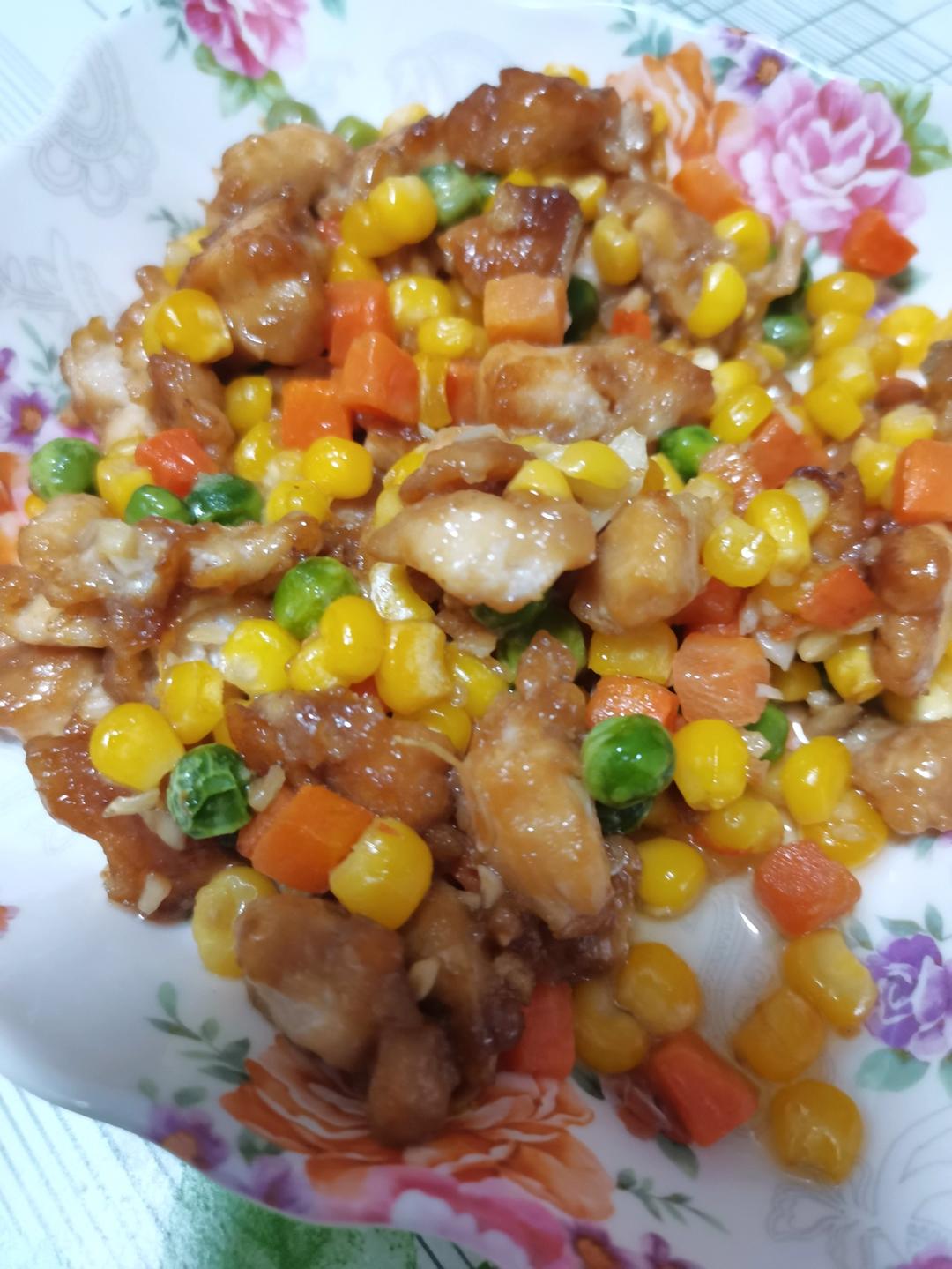 减脂餐！鸡胸肉炒三丁