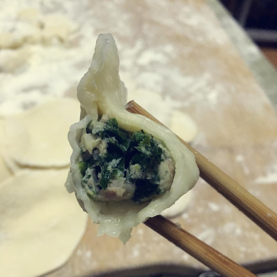 荠菜鲜肉水饺