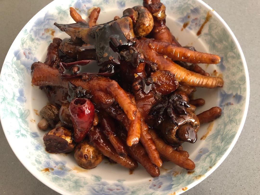 香辣烧鸡爪