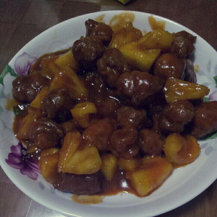 秘制菠萝咕噜肉（绝对好吃）