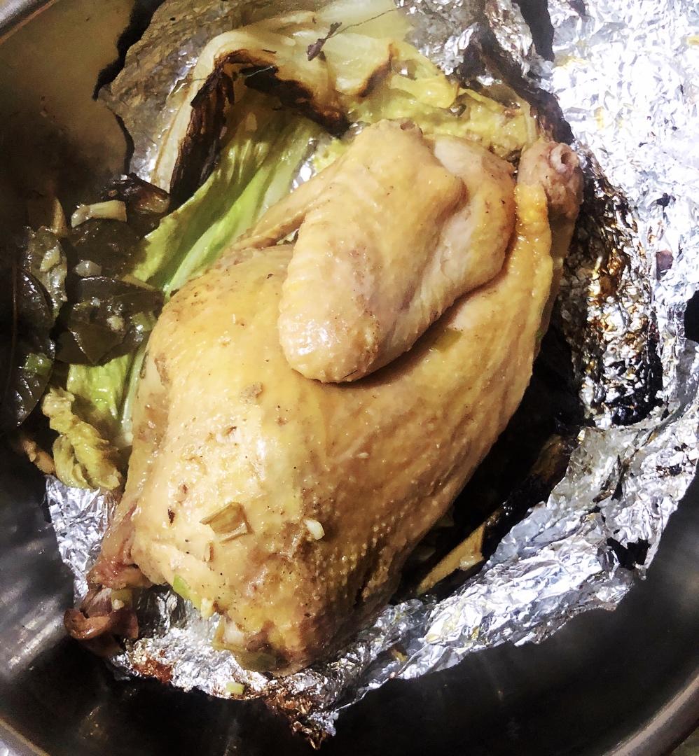 叫花鸡户外做法