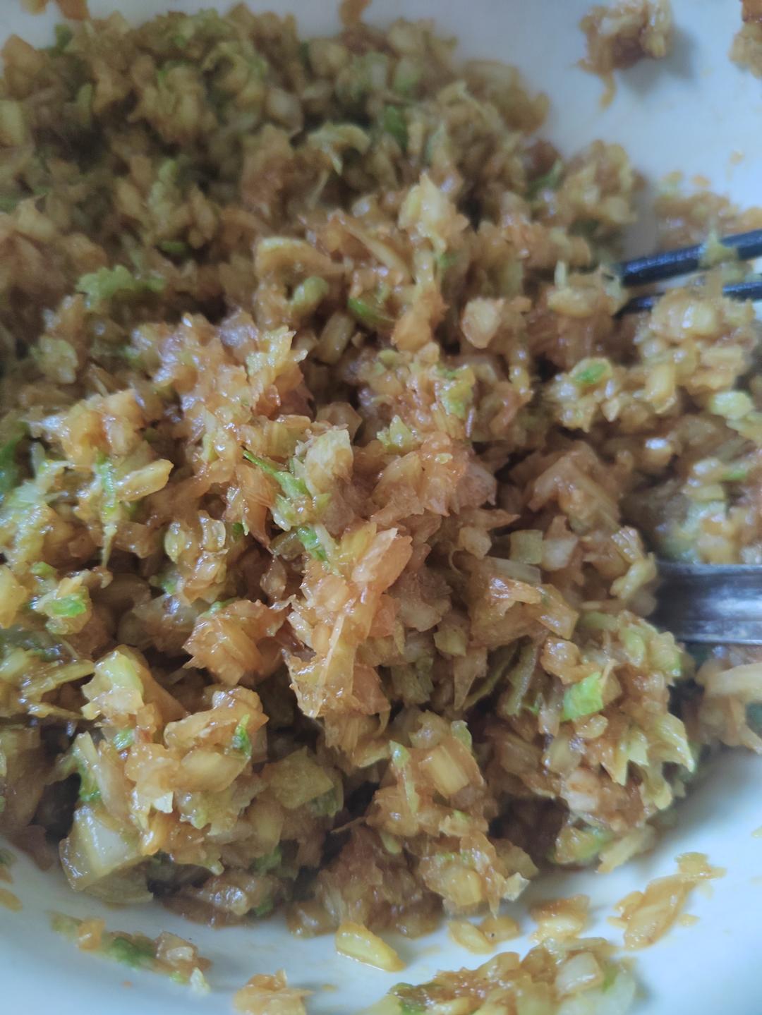 纯白菜素馅水饺