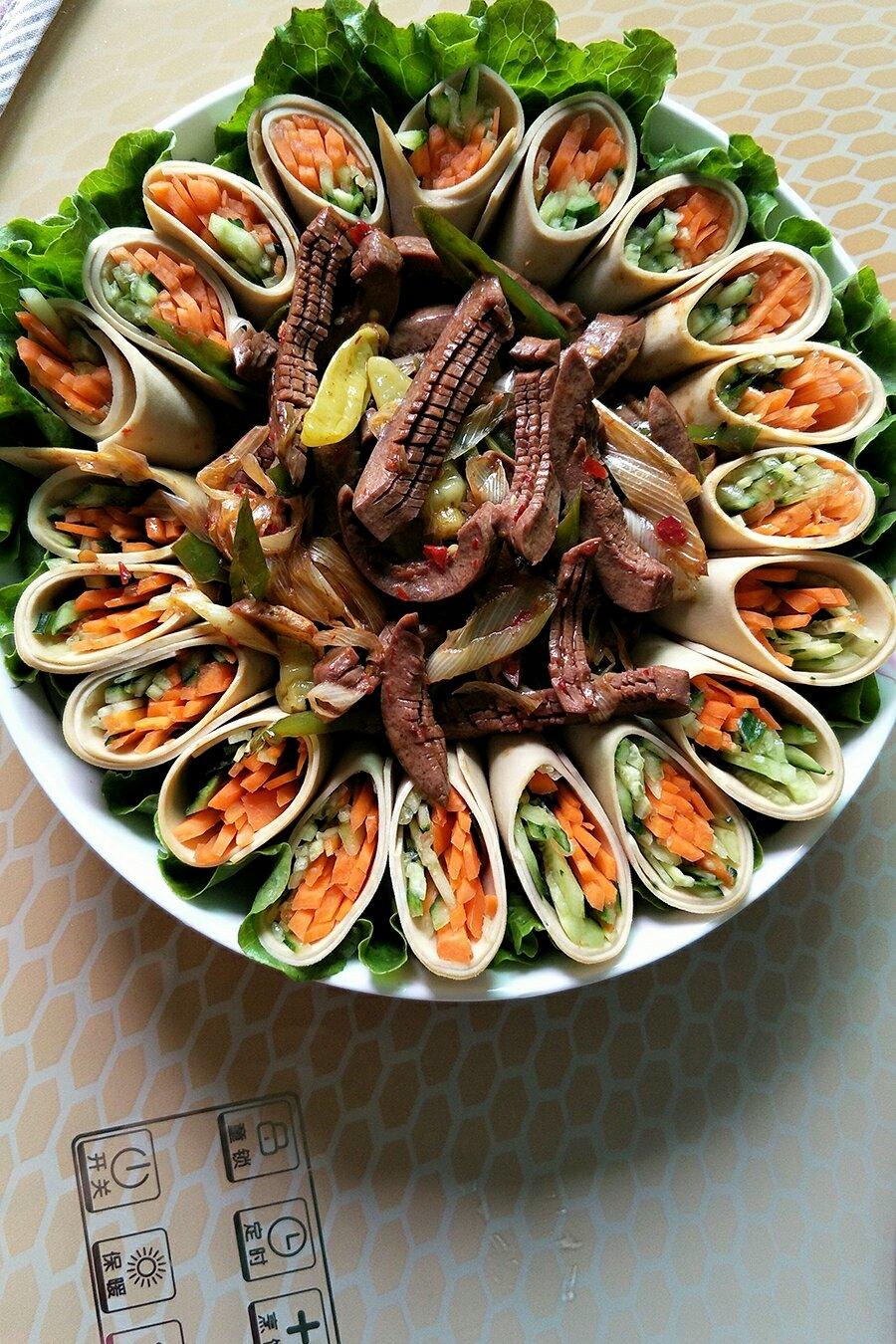 京酱肉丝之造型摆盘