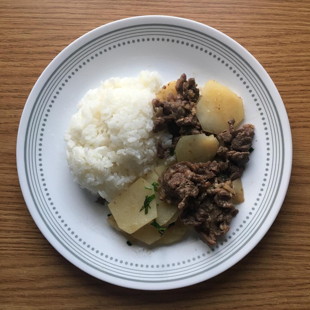 土豆炒肉片