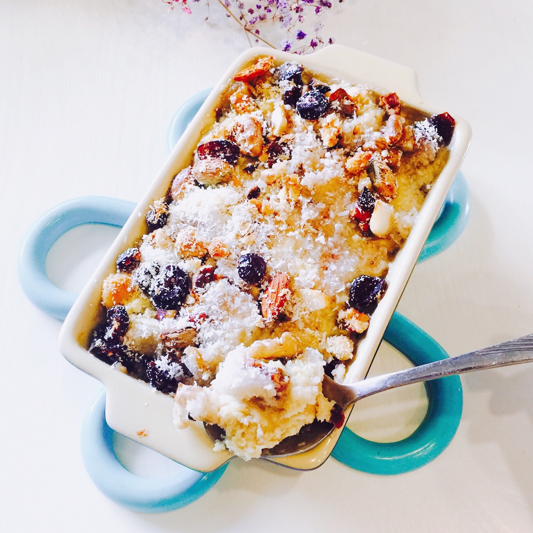 双椰（椰浆椰蓉）吐司布丁