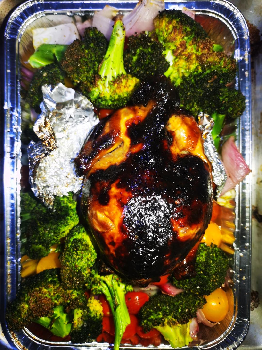 一口爆汁〰️苹果蜜汁烤鸡🍗春节聚餐必备‼️