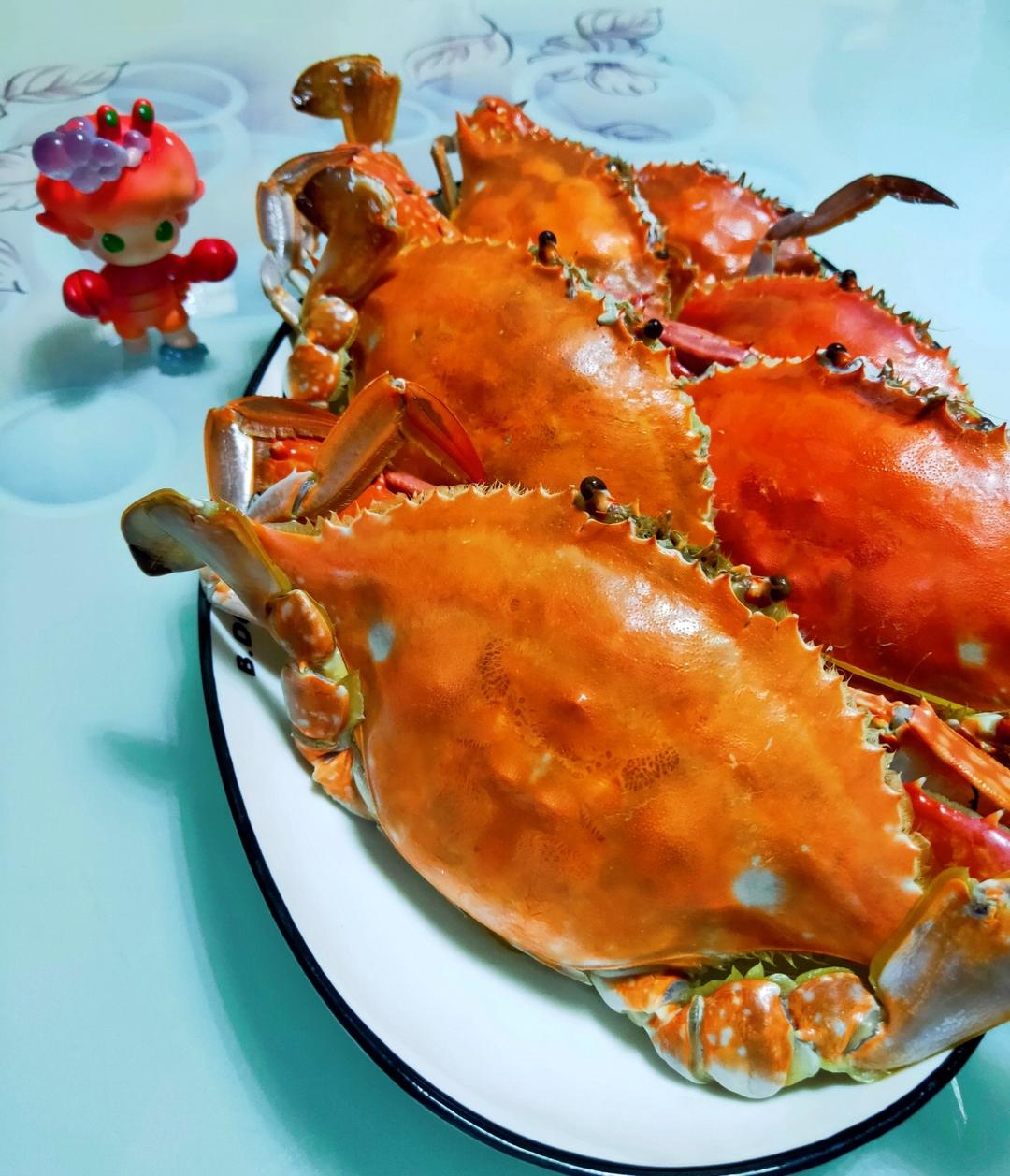 清蒸螃蟹（梭子蟹）