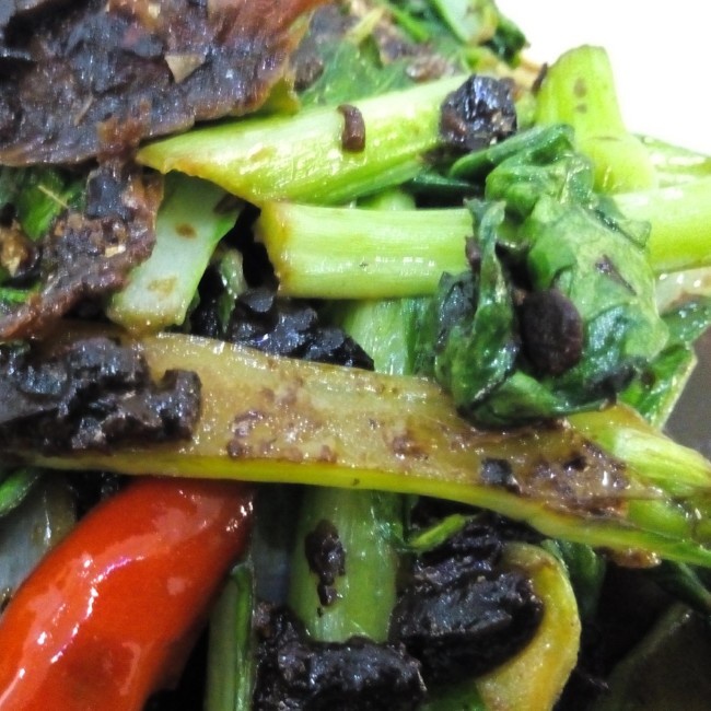 豆豉鲮鱼白菜苔