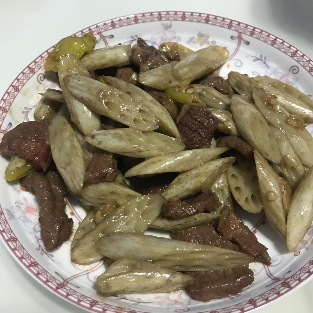 泡椒藕尖炒牛肉