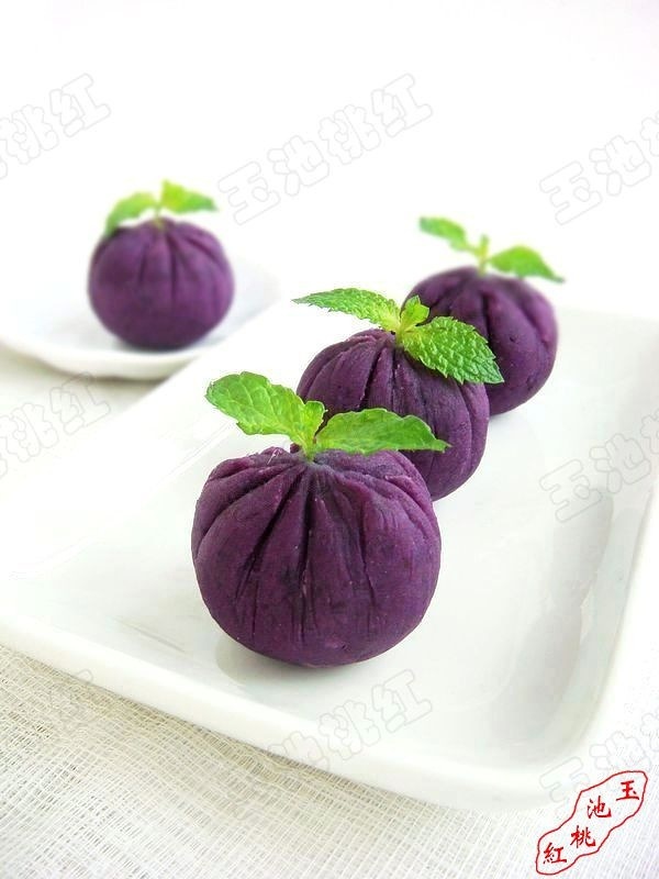 紫薯茶巾绞