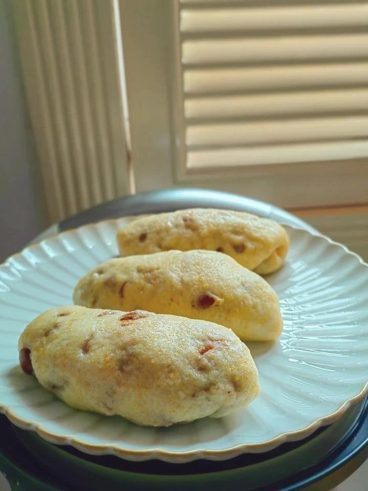 南瓜蜜豆卷 营养又健康 蓬松煊软比面包还好吃 附细节视频详解