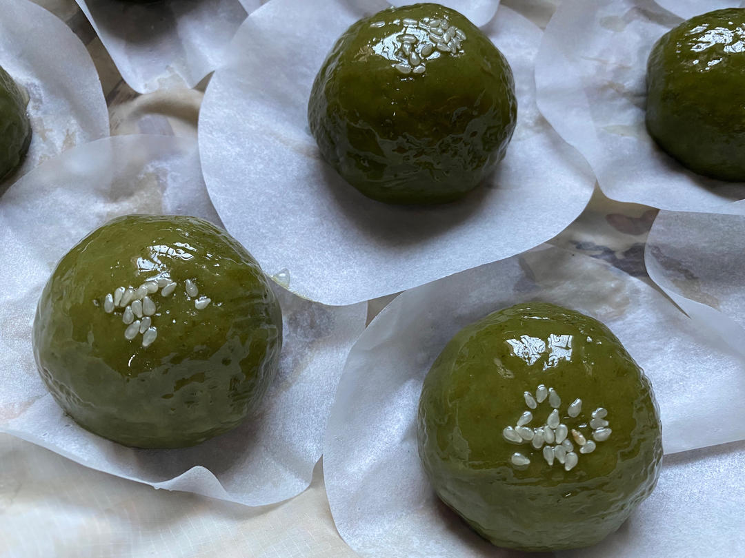 青团 | 流沙花生黑芝麻馅