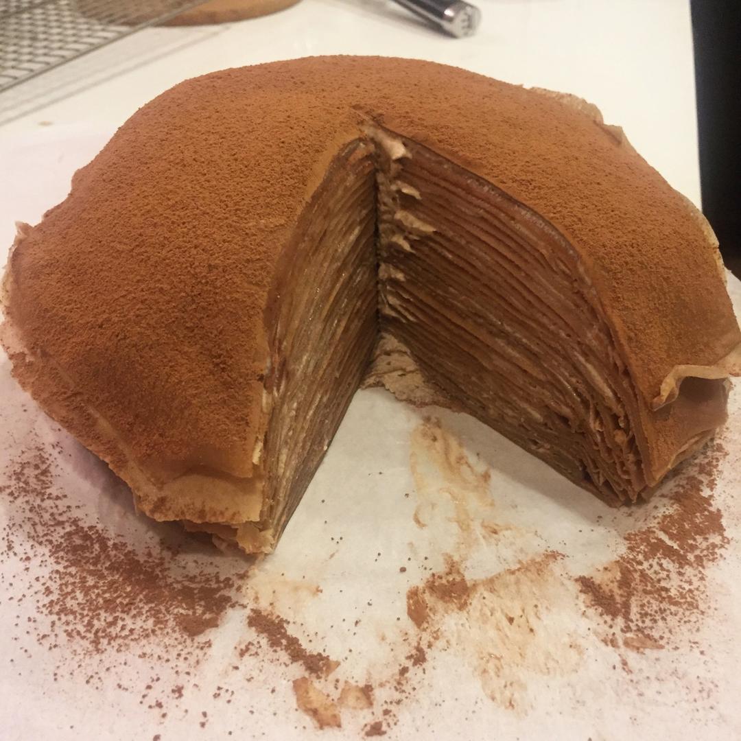 焦糖摩卡香蕉千层蛋糕