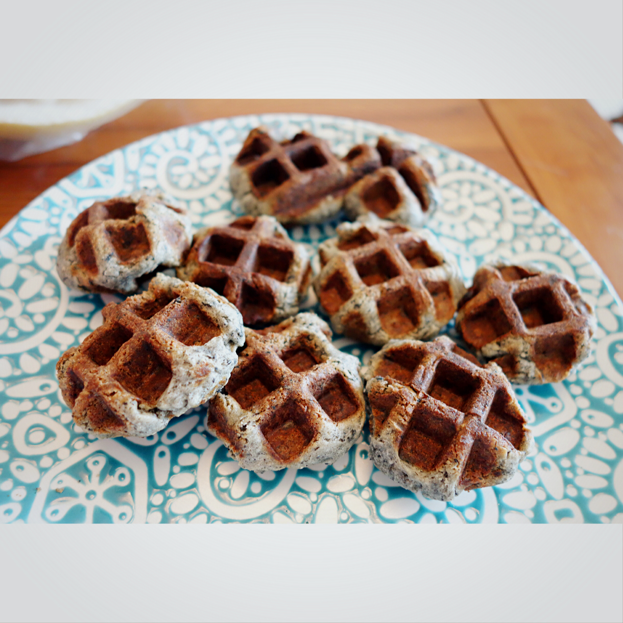 黑芝麻绣球华芙--快手小饼干