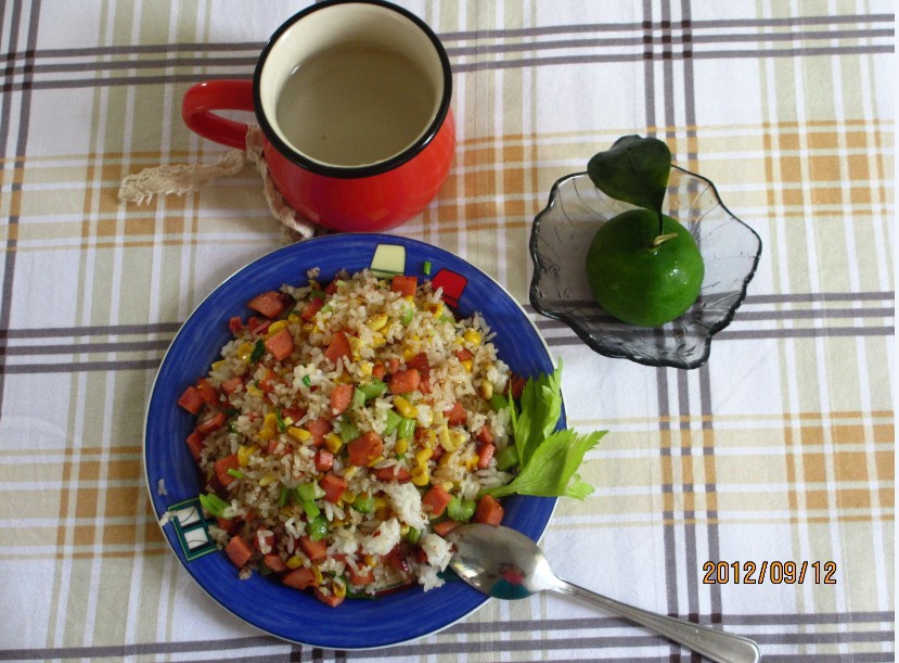 培根炒饭