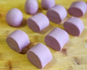 奶香紫薯馒头（一次发酵）的做法 步骤9