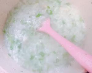 虾仁青菜粥（8M+辅食）的做法 步骤4