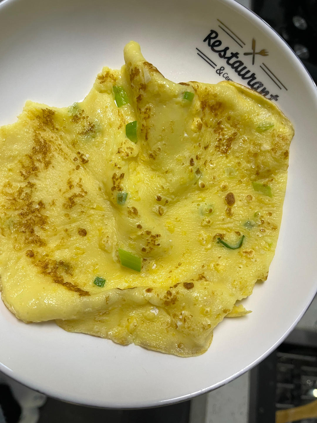 🔥一人食|不加一滴水的香葱鸡蛋饼做法