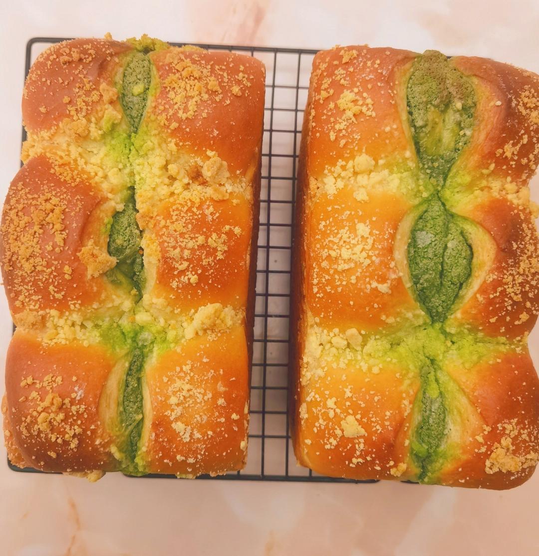 【奶酥吐司】｜抹茶+可可两种口味｜简单快手版