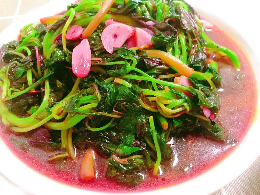 清炒红苋菜