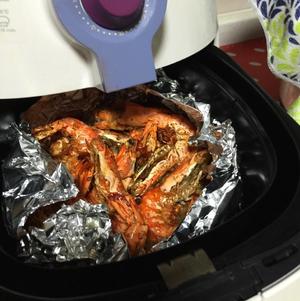 减脂增肌的蒜蓉烤虾（空气炸锅版）的做法 步骤3