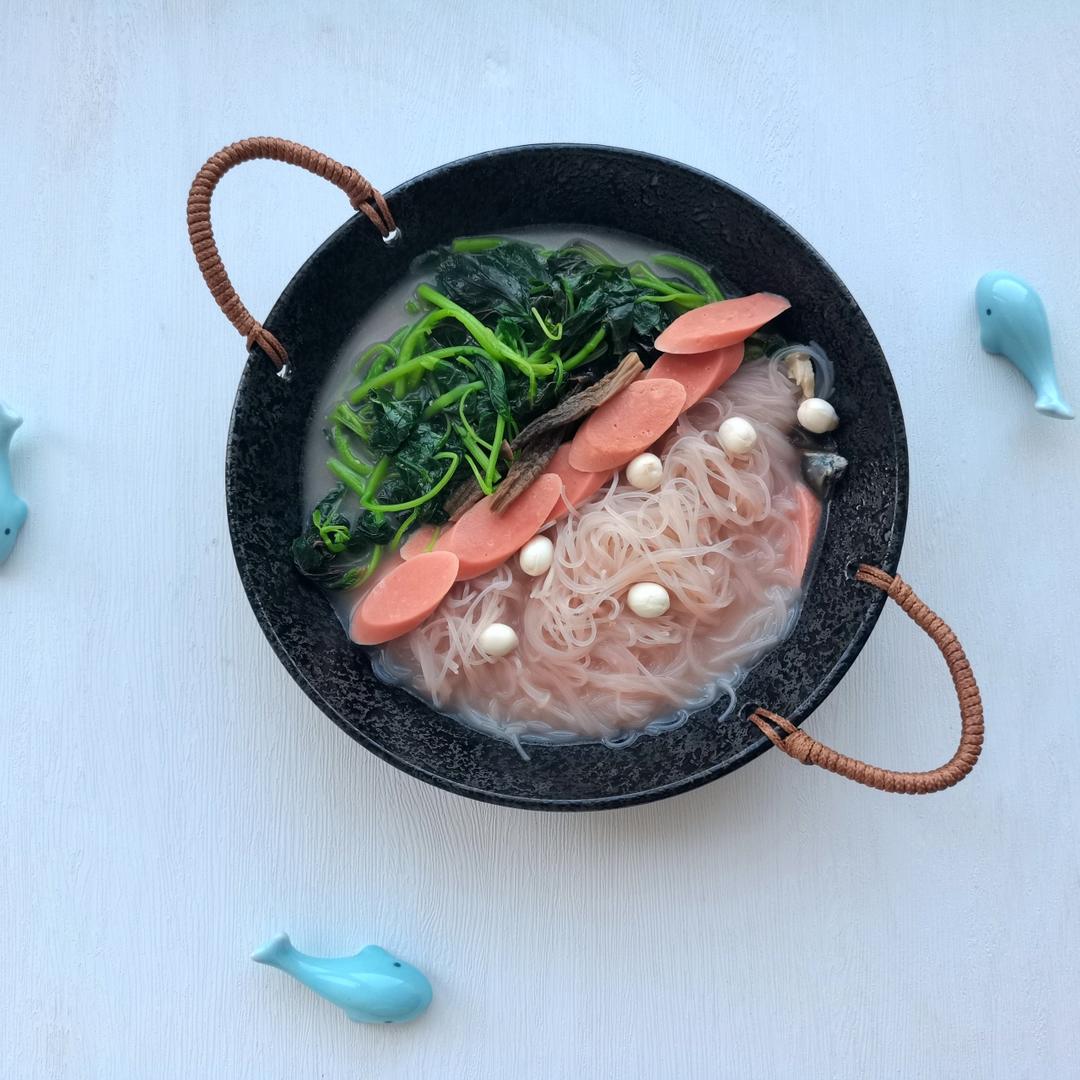 皮蛋苋菜汤-快手菜