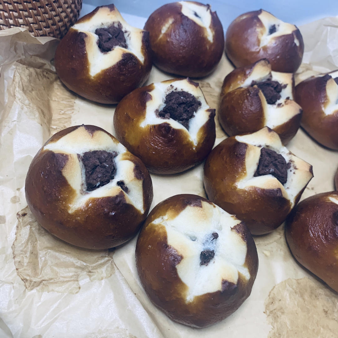 香甜红豆碱水球（叫碱水豆包也行啊）