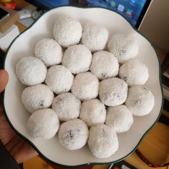 清甜山药蜜豆球的做法步骤图 怎么做好吃 心安娃娃 下厨房 清甜山药蜜豆球的做法步骤图 怎么做好吃 心安娃娃 下厨房