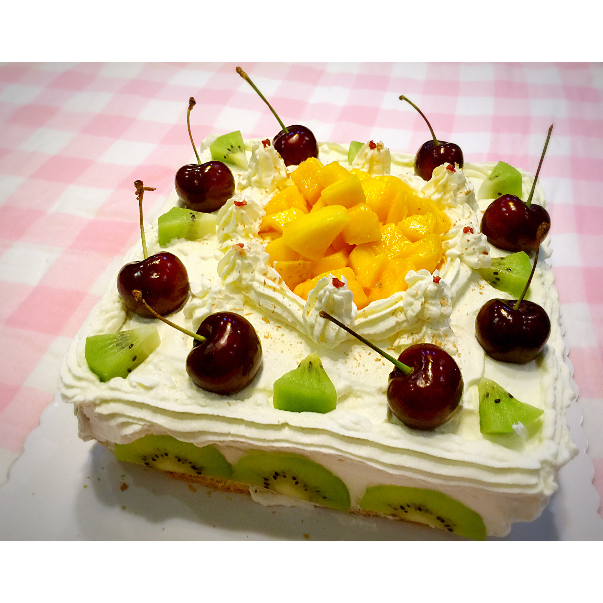 8寸戚风蛋糕（改良君之配方）#皮黑森林#