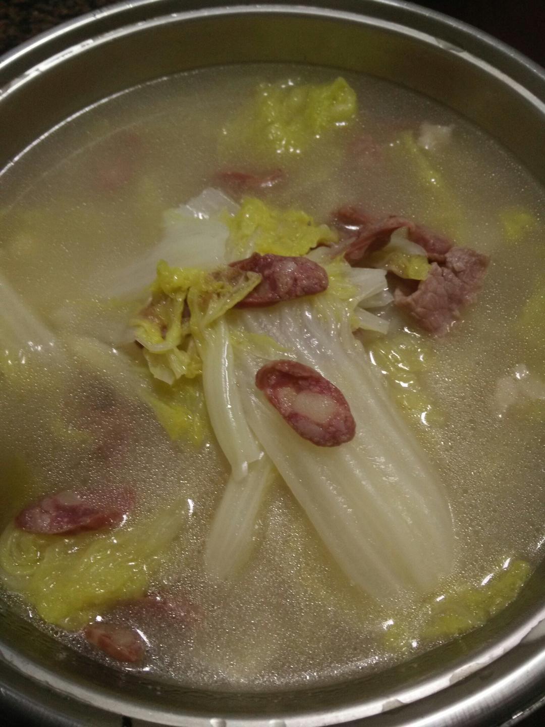 简易版大娃娃菜汤