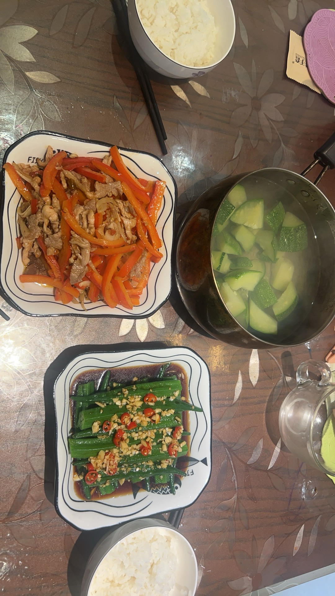 白灼秋葵