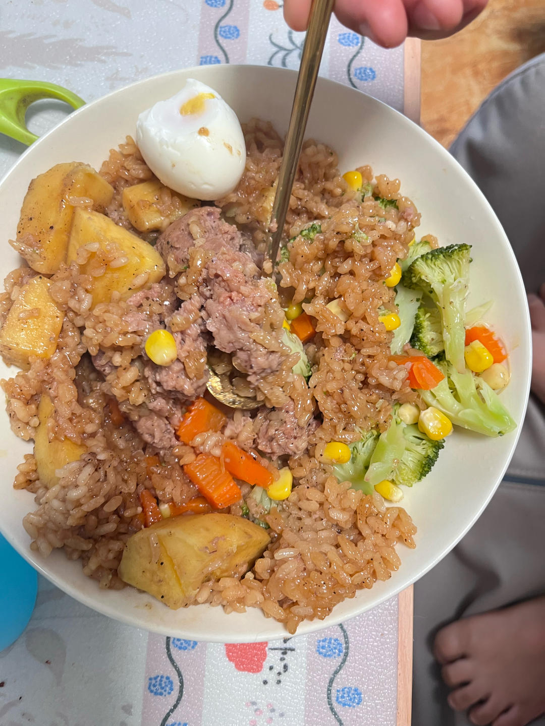 南瓜鸡肉时蔬焖饭