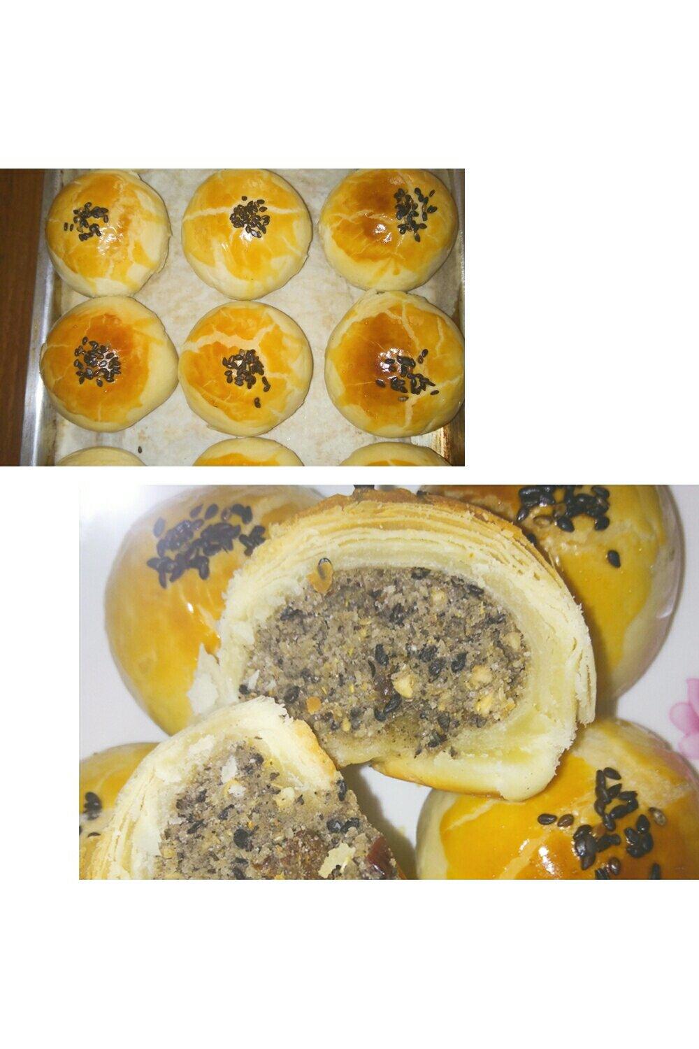 椒盐酥饼（自制椒盐芝麻馅）