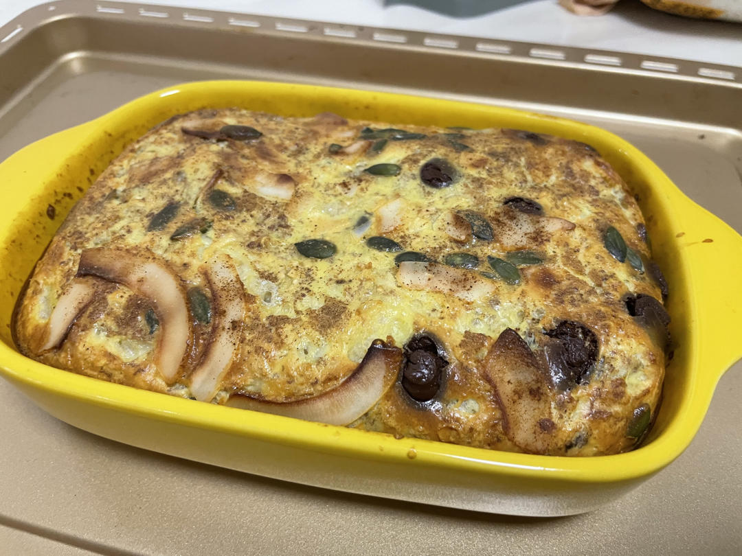 低脂营养早餐-香蕉烤燕麦