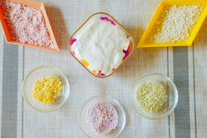彩色酸奶盆栽~宝宝辅食的做法 步骤9