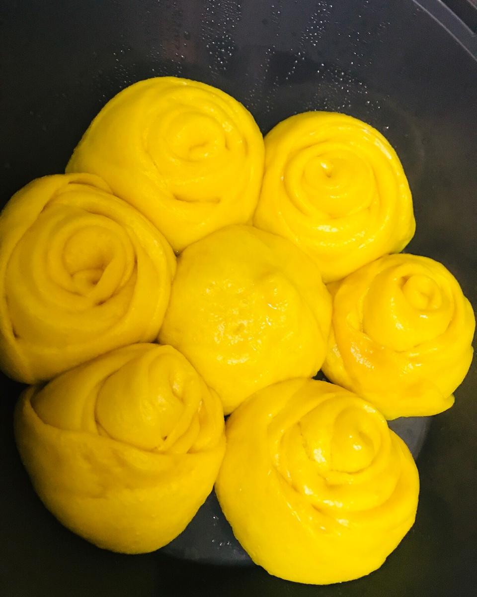 南瓜玫瑰花馒头