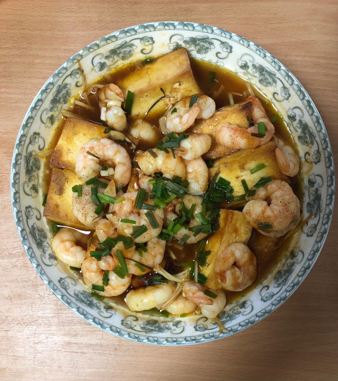 鲜虾豆腐煲
