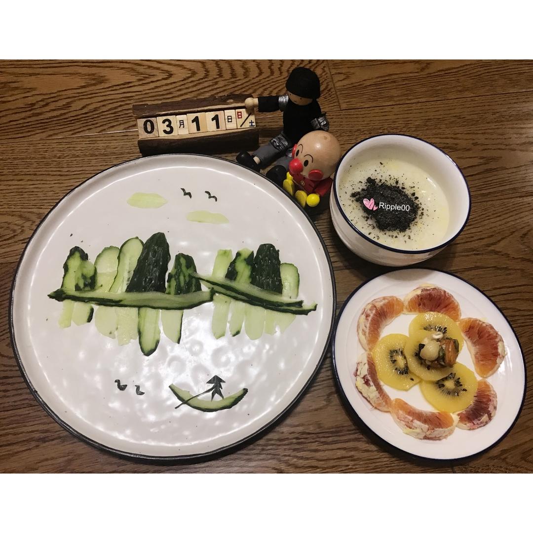 黄瓜山水拼盘