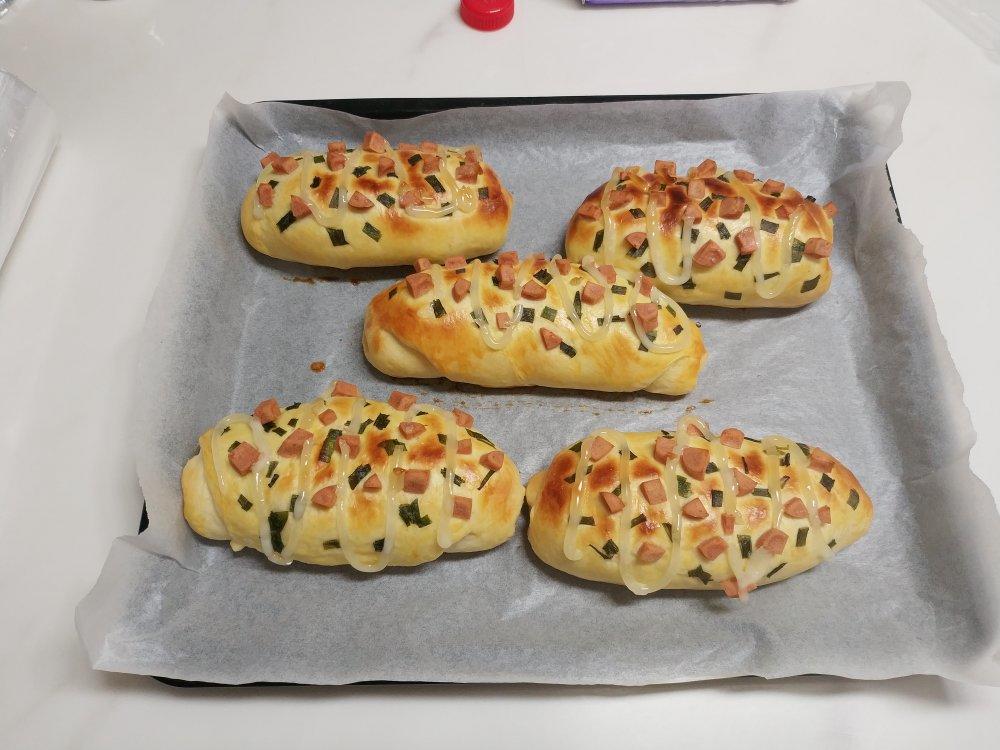 香葱火腿肉松面包