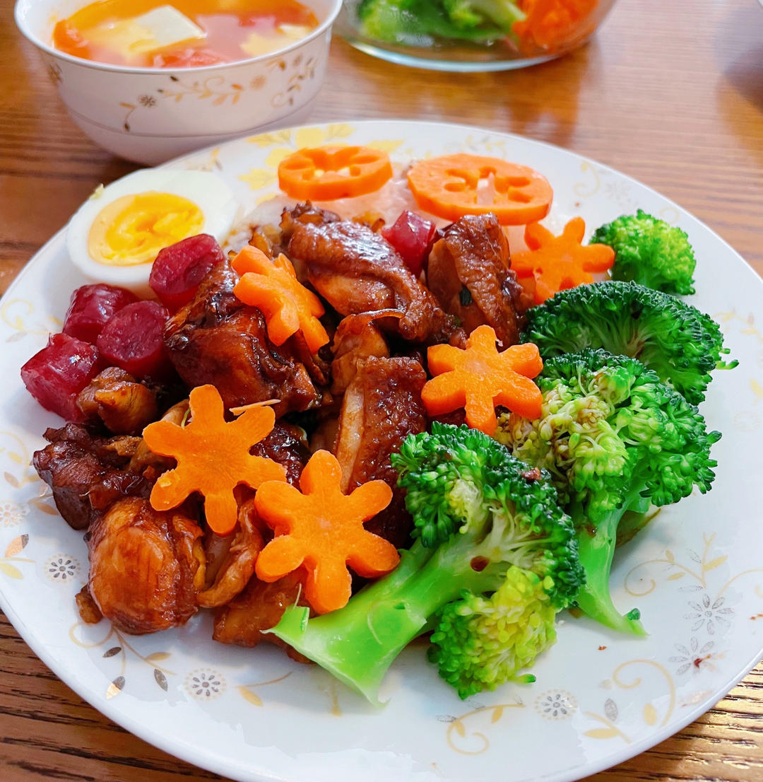 不放一滴油的照烧鸡腿饭