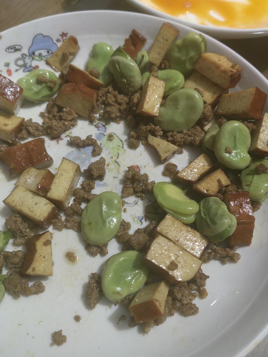 肉末毛豆炒香干