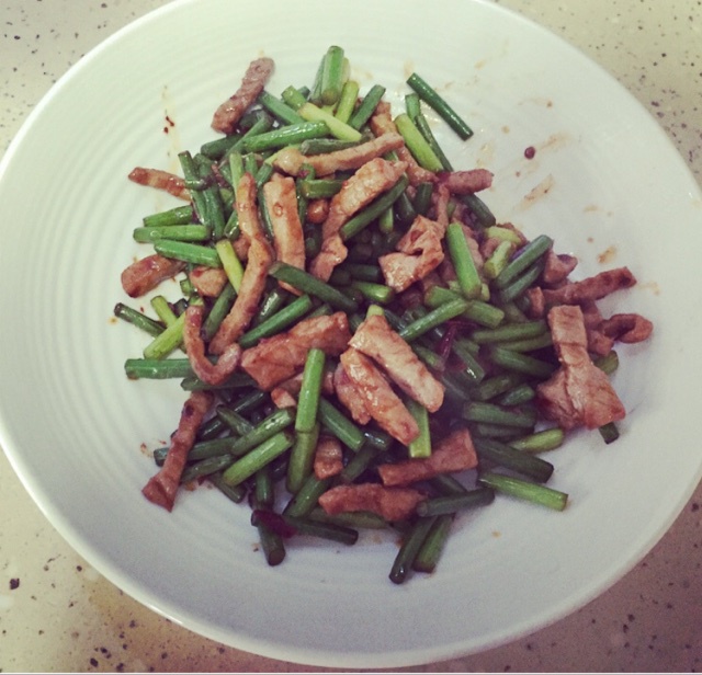 蒜薹炒肉丝