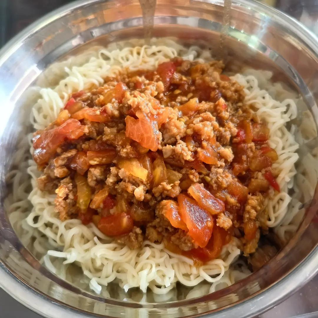 番茄肉末拌面