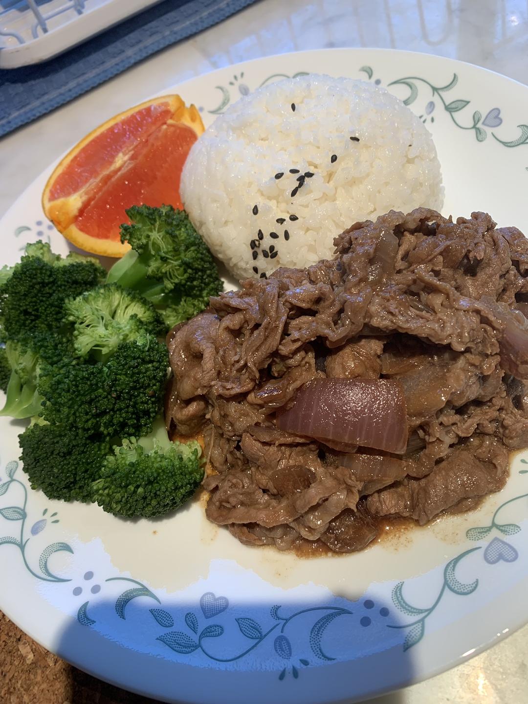 新手速成的洋葱肥牛饭的做法