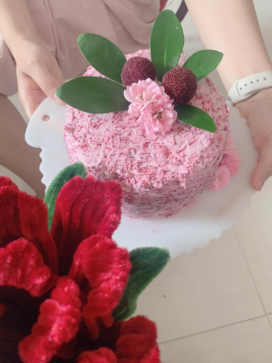 杨梅蛋糕（4寸、6寸食谱）