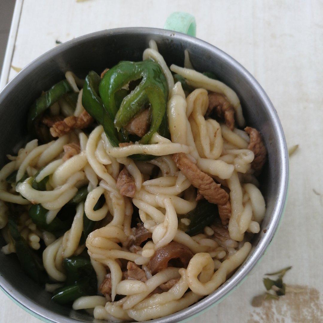 青椒肉丝面